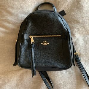 Convertible black Coach backpack